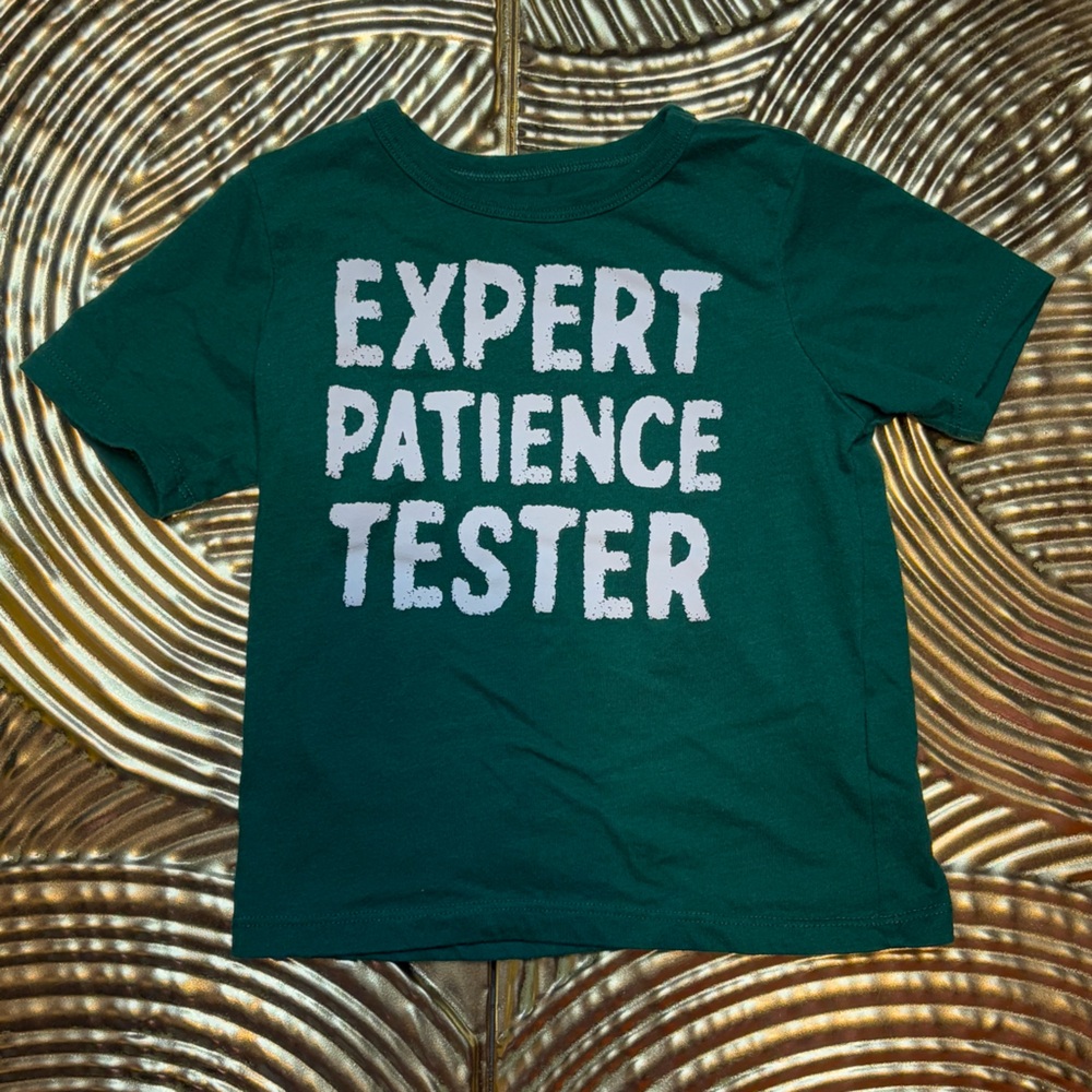 The Children's Place Green 'Expert Patience Tester' Shirt